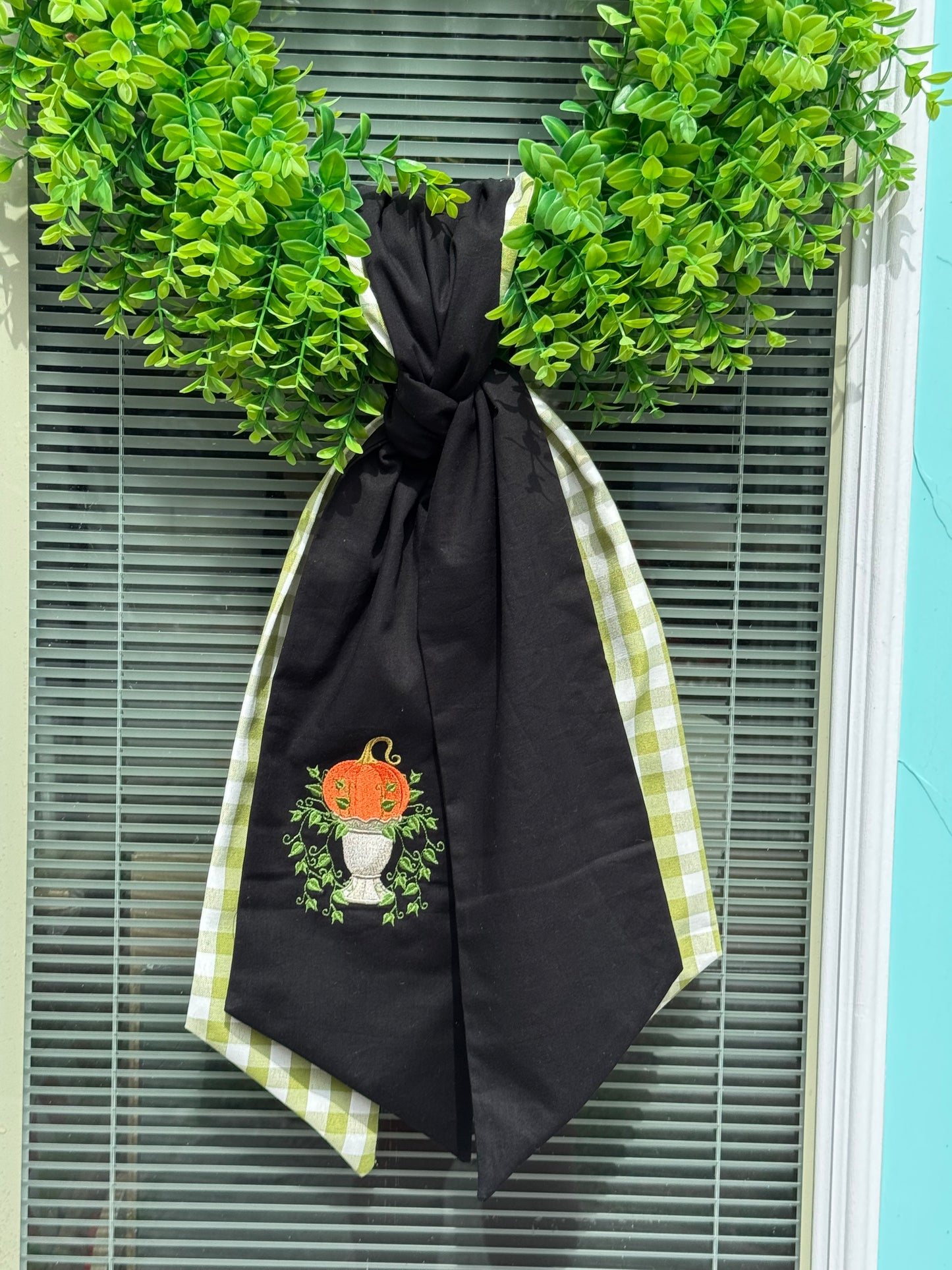 Pumpkin Wreath Sash