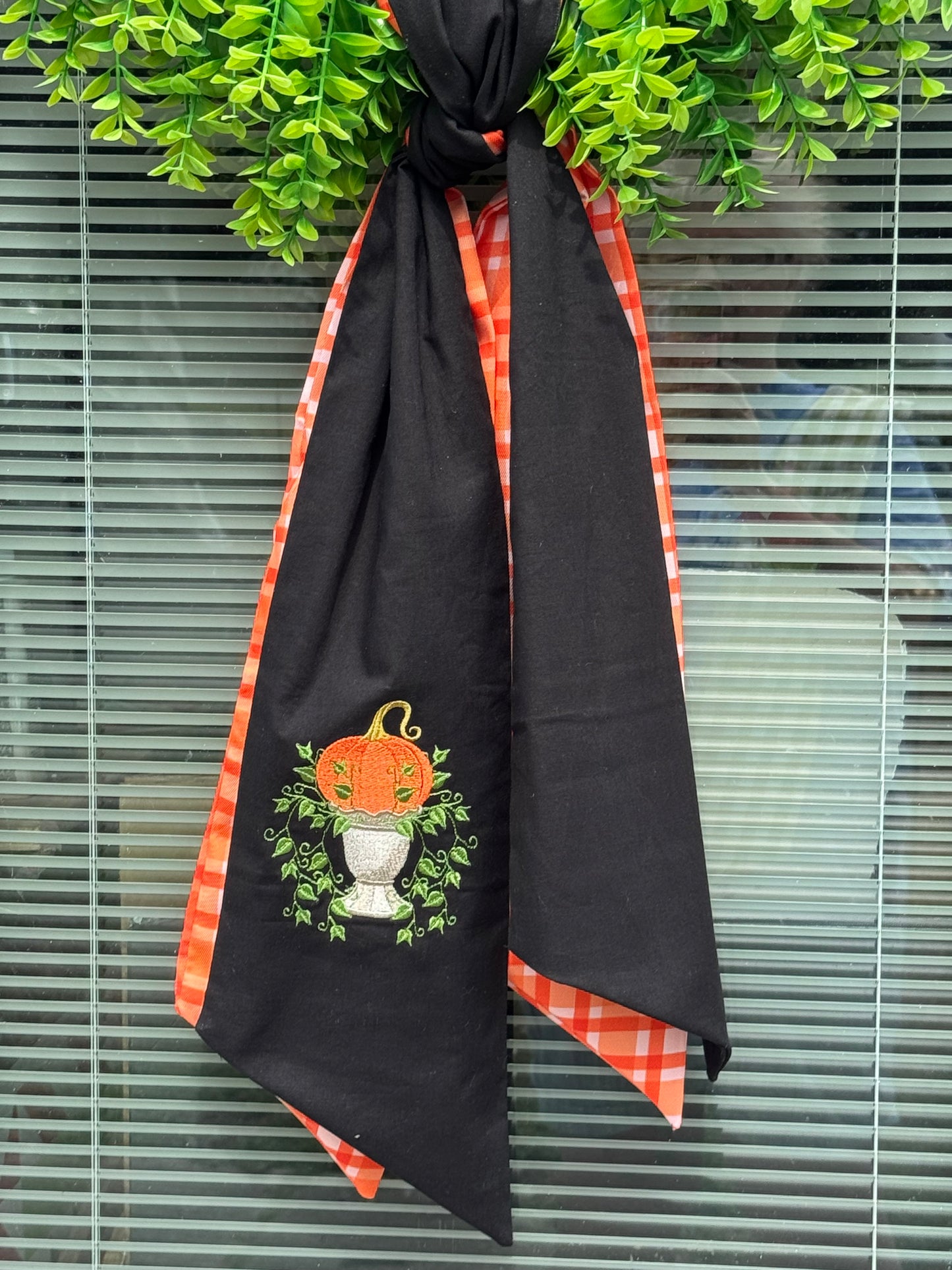 Pumpkin Wreath Sash