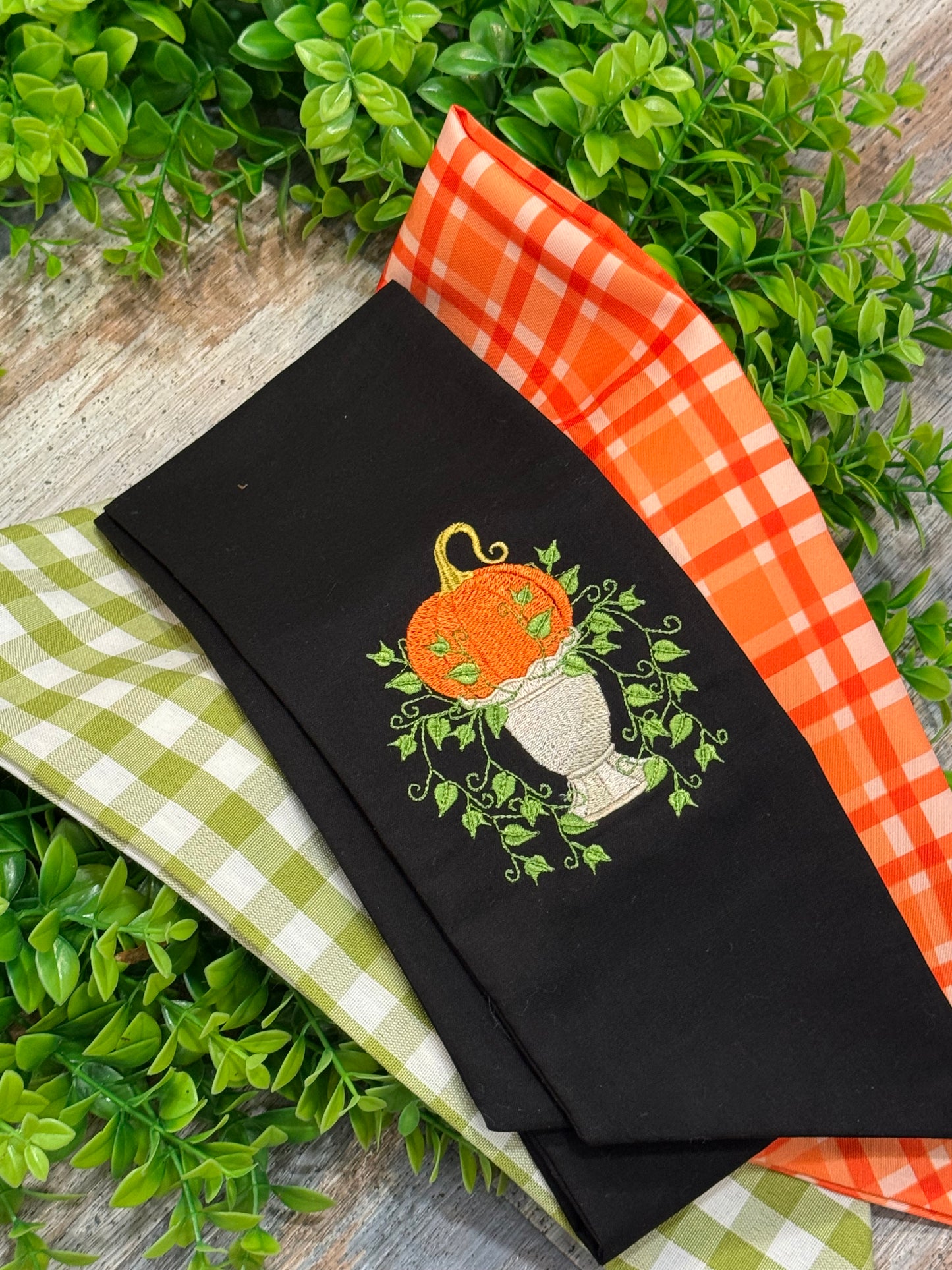 Pumpkin Wreath Sash