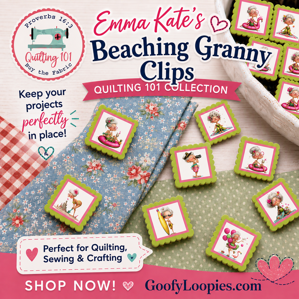 Emma Kate's Beaching Granny Quilt Clips