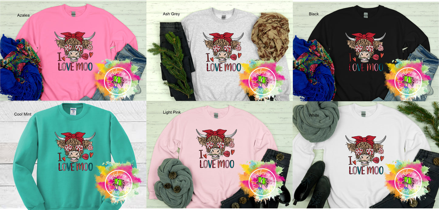 I Love Moo Sweatshirt