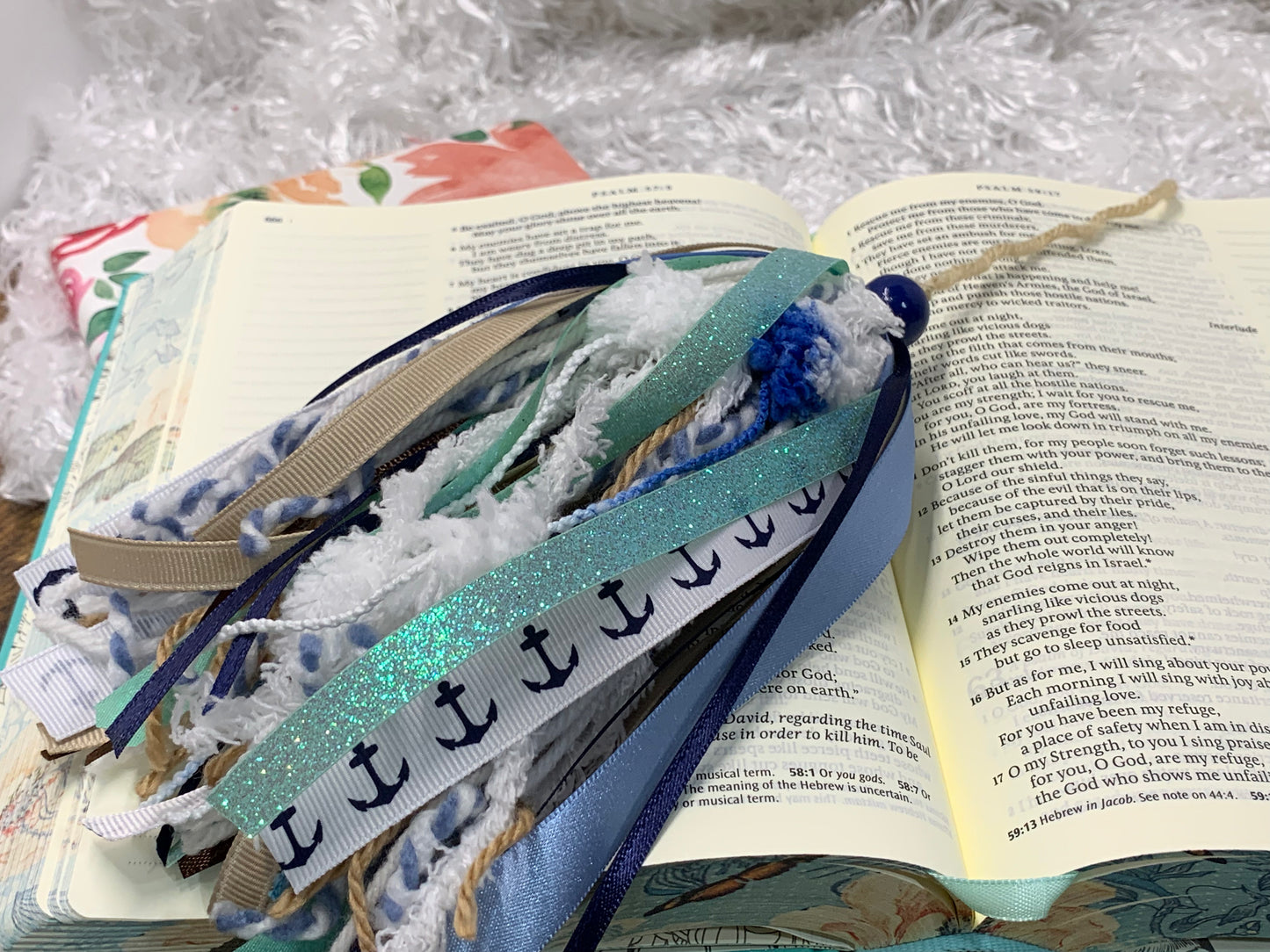 Peachy Magnolia Bookmarks - Ocean