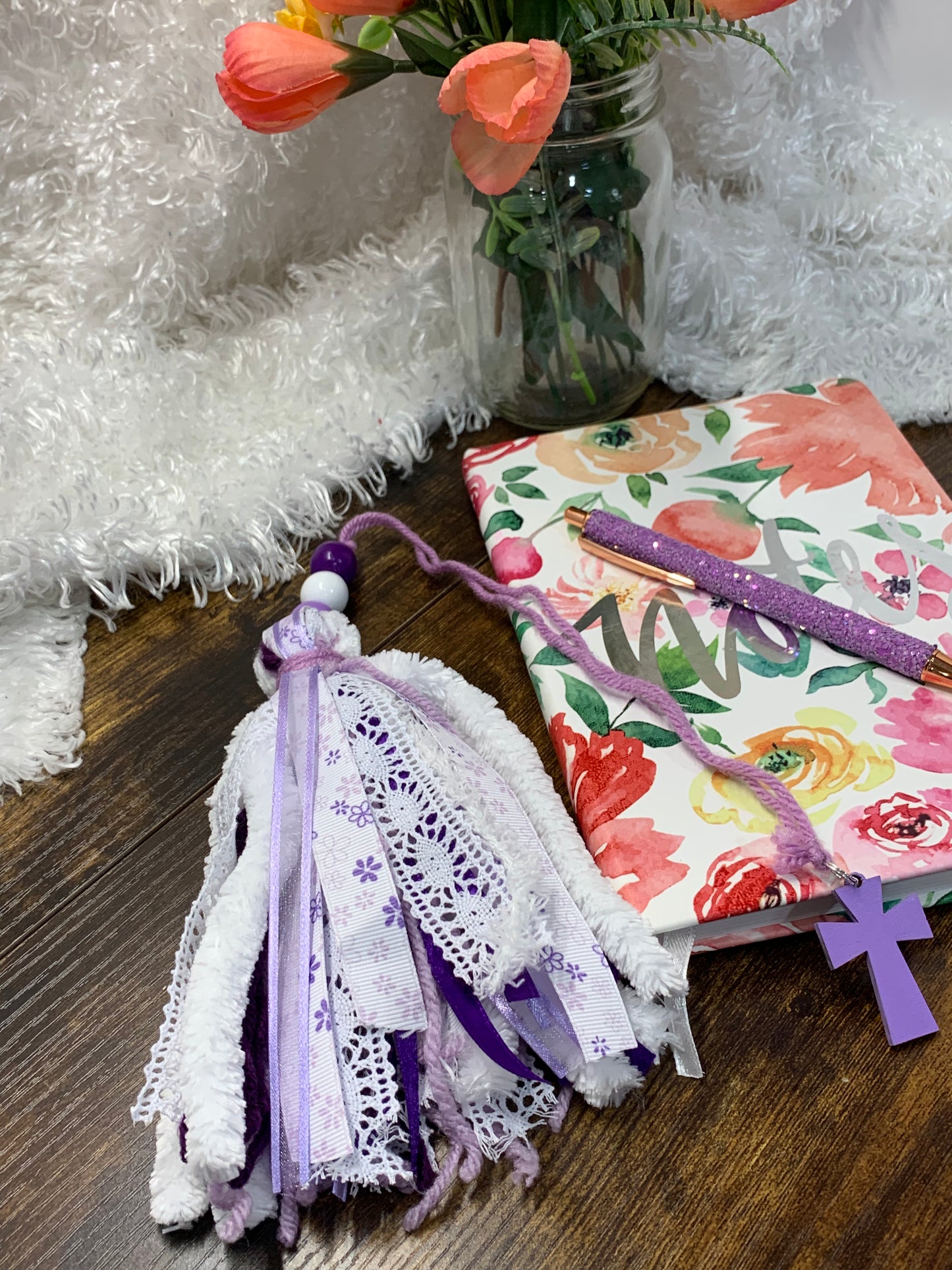 Peachy Magnolia Bookmarks - Violet