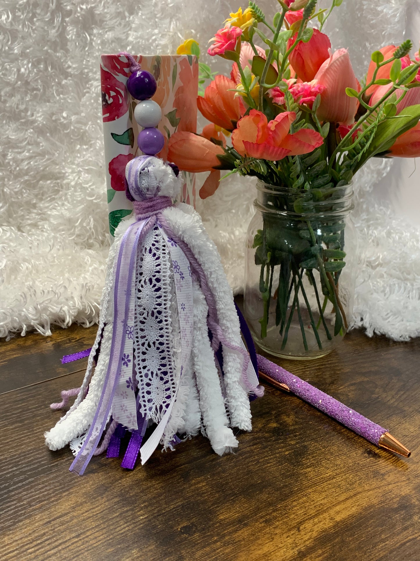 Peachy Magnolia Bookmarks - Violet