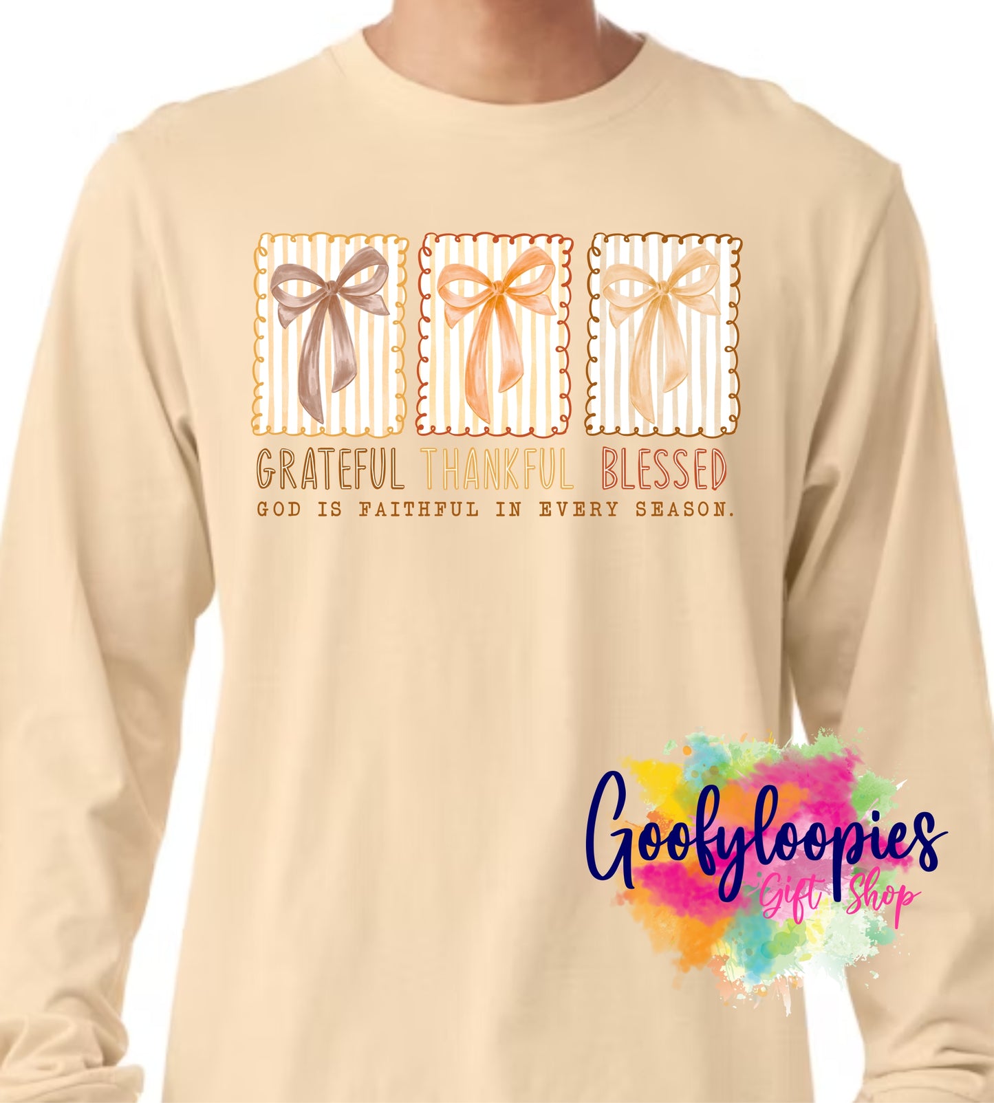 Grateful, Thankful, Blessed - Long Sleeve