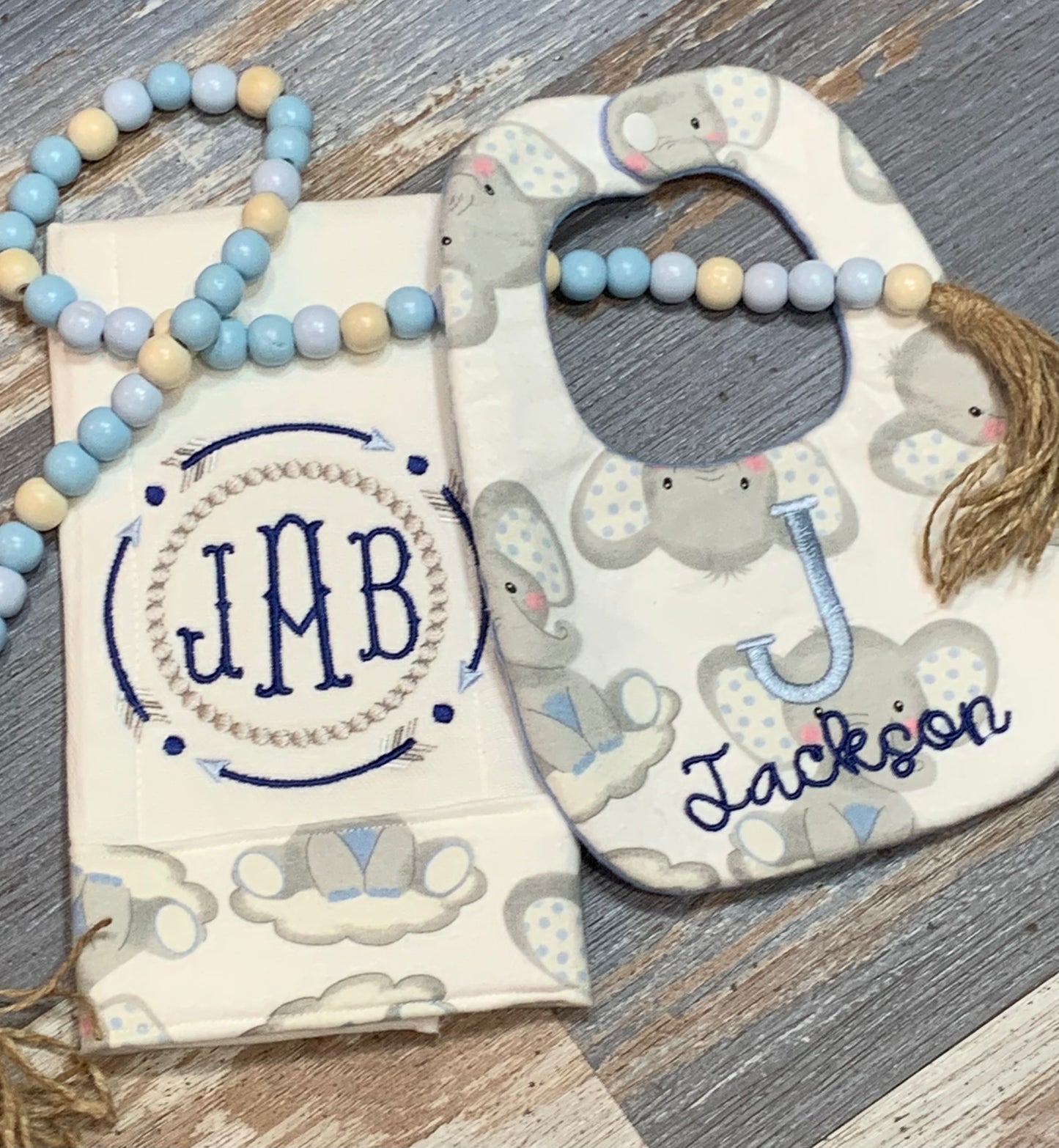 Burp Cloth and Bib