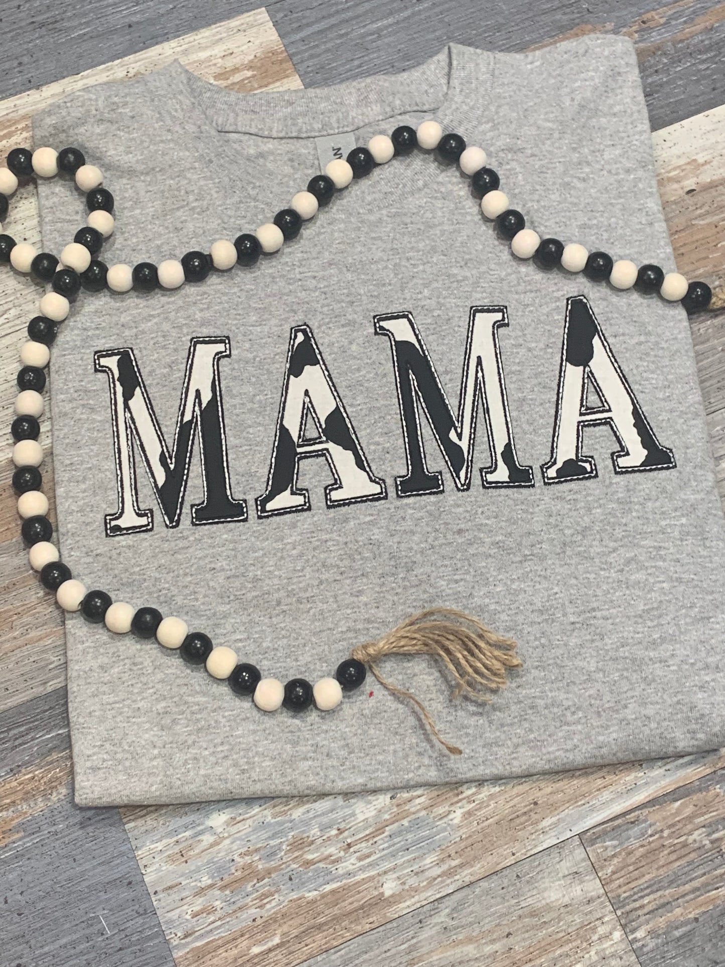 Mama T-Shirt Cow Print