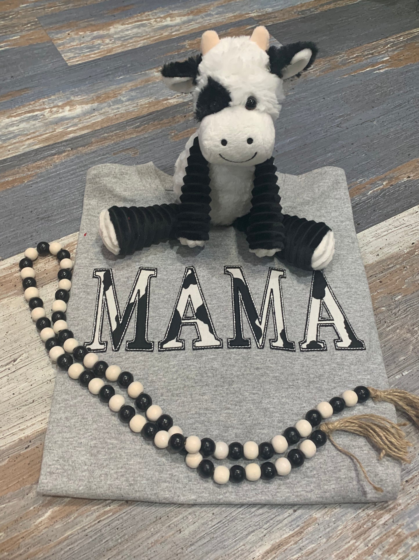 Mama T-Shirt Cow Print