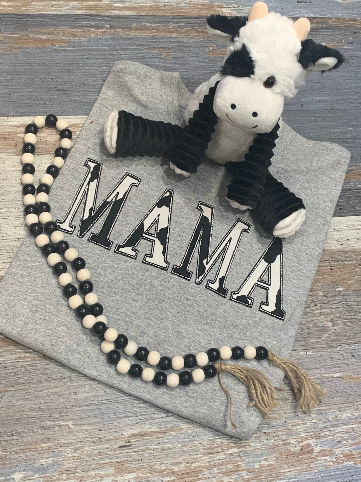 Mama T-Shirt Cow Print