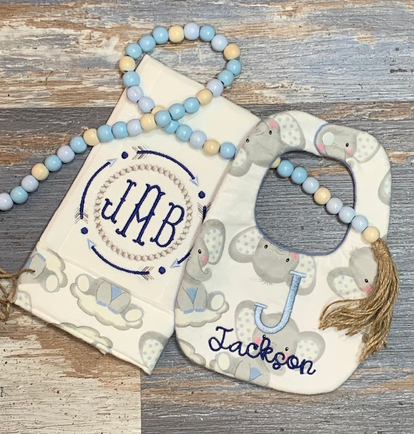 Burp Cloth and Bib