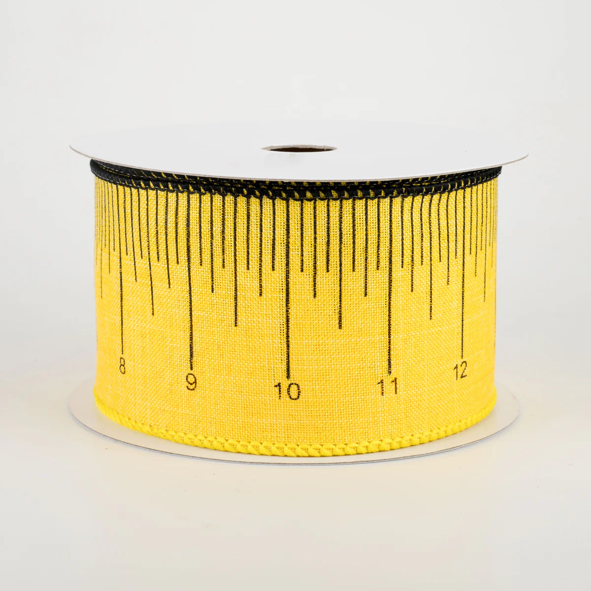 2.5" Ruler Ribbon: Black & Sun Yellow