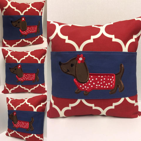 Daisy Dachshund Pillow Wraps 124
