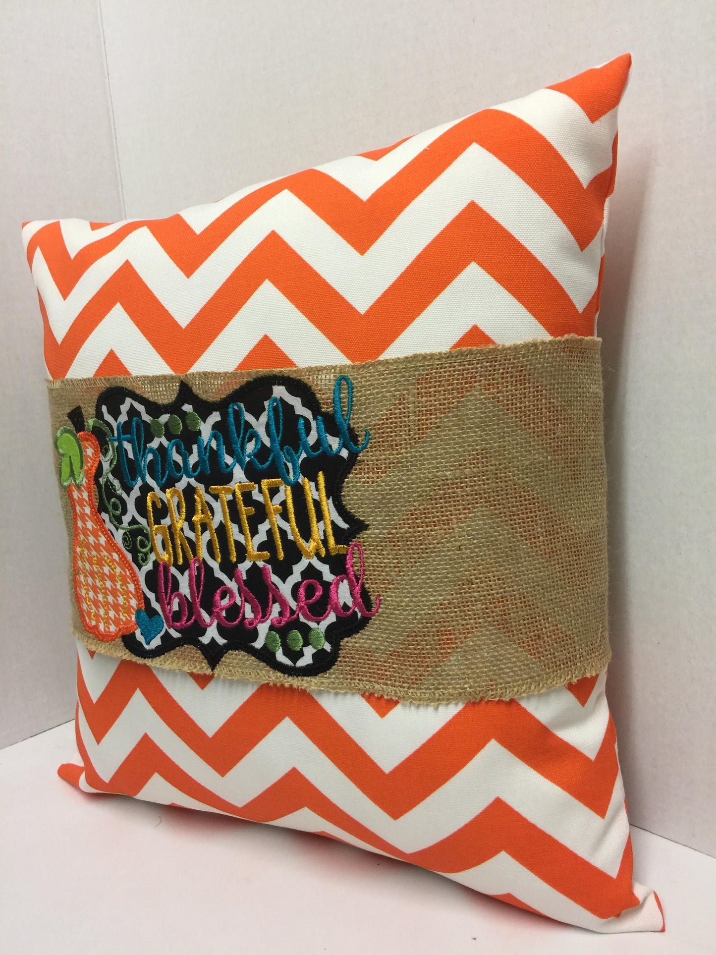 Thankful Grateful Blessed Pillow Wraps