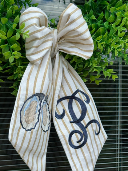 Oyster Wreath Door Sash