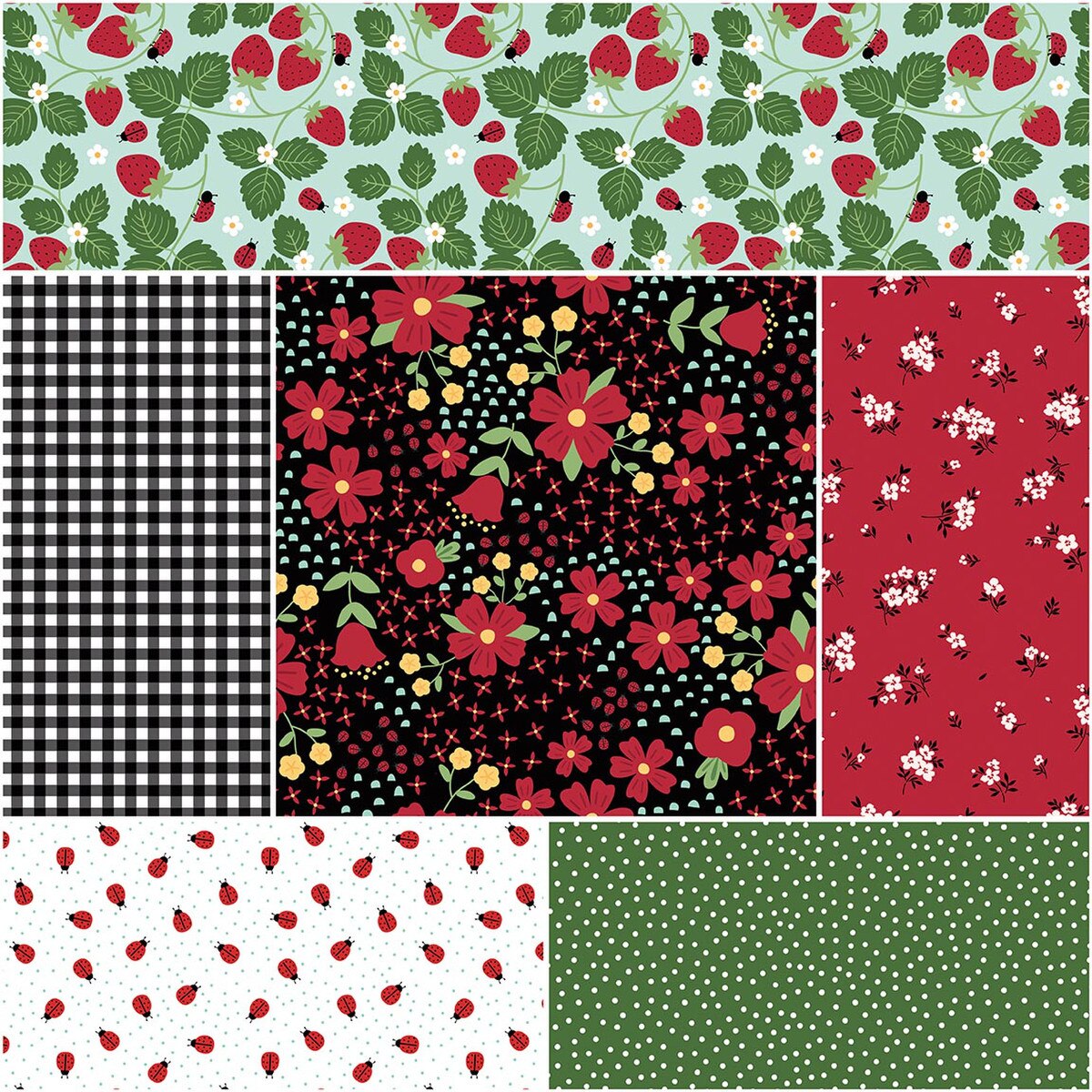 Little Ladybug 1-Yard Bundle Black