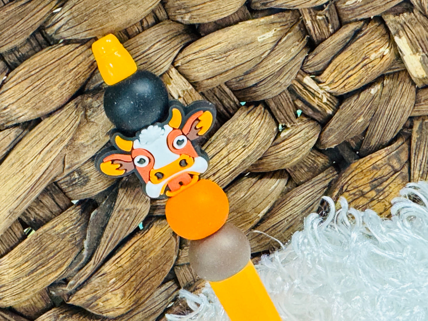 Bull/Cow Beaded Pen