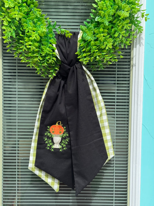 Pumpkin Wreath Sash