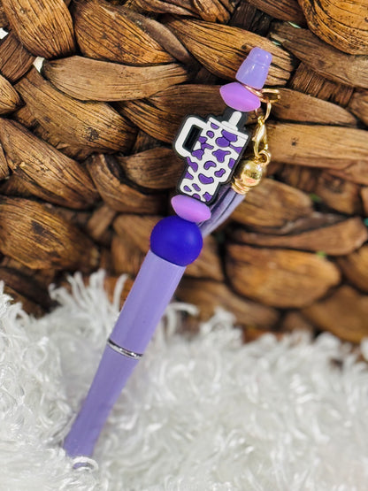 Coffee Tumbler Beaded Pen