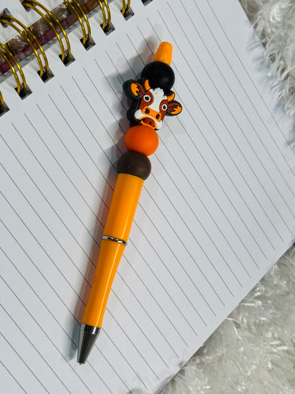 Bull/Cow Beaded Pen