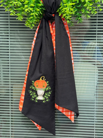 Pumpkin Wreath Sash