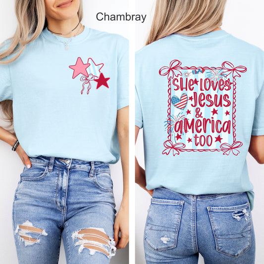 PRE-ORDER She Loves Jesus & America Too