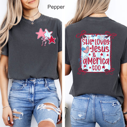 PRE-ORDER She Loves Jesus & America Too