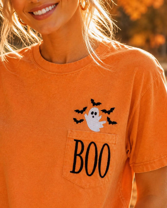 PRE-ORDER Boo & Ghost Pocket TShirt