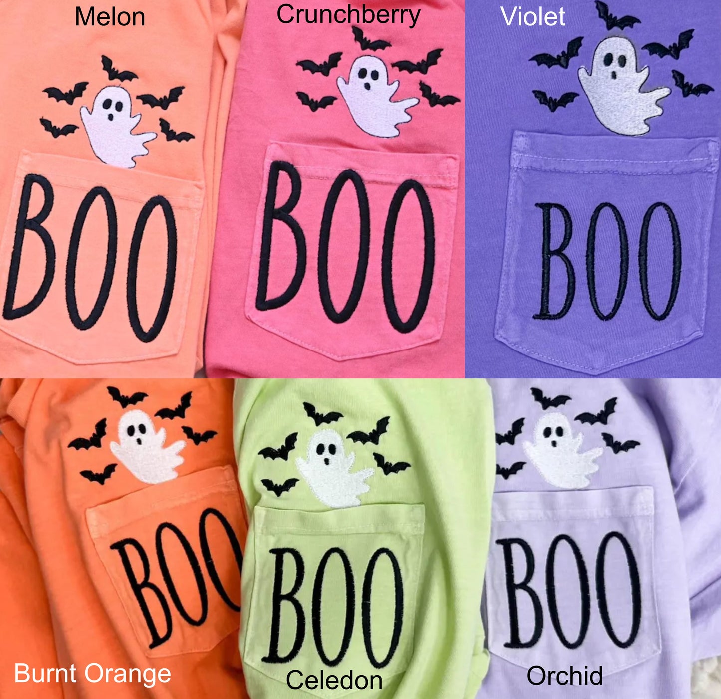 PRE-ORDER Boo & Ghost Pocket TShirt