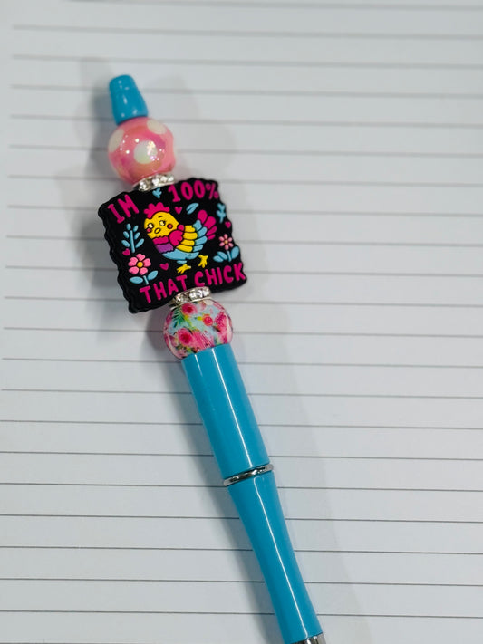 Chick Beaded Pen