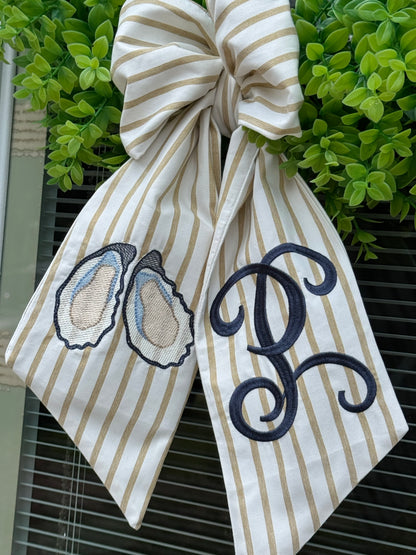 Oyster Wreath Door Sash