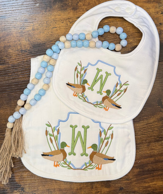 Burp Cloth and Bib
