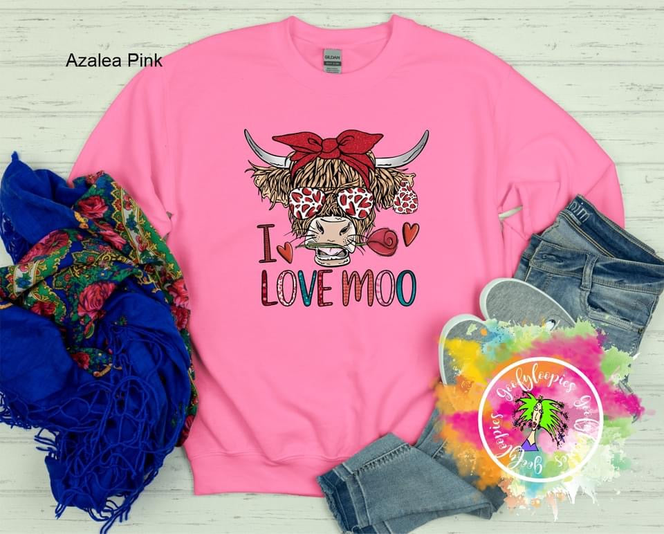 I Love Moo Sweatshirt