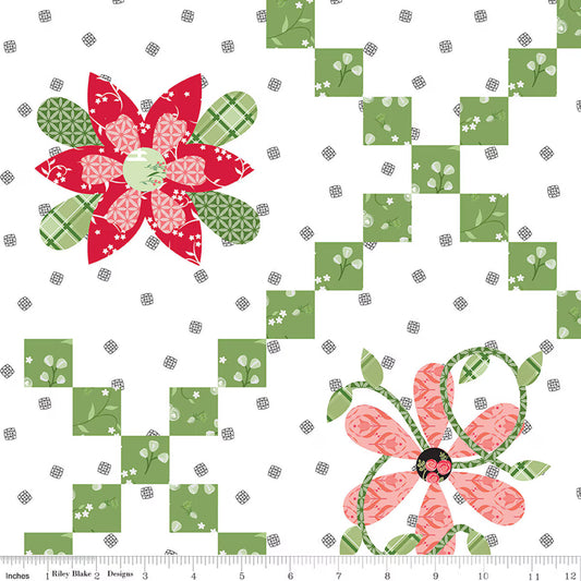 Front Porch Flower Chain Cheater Print