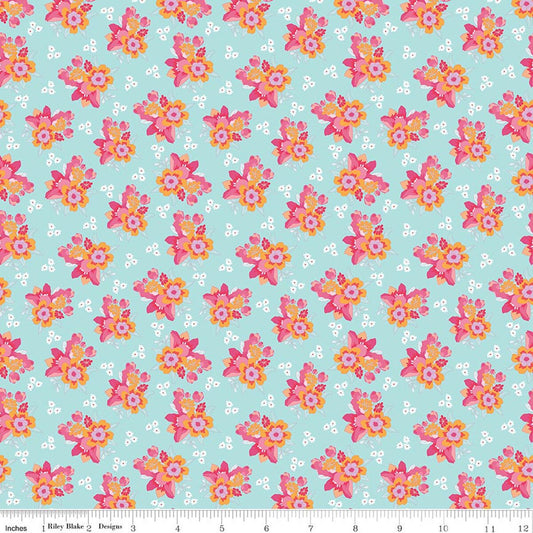 Flourish Bouquet Aqua