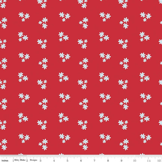 Firework Fields Floral Red
