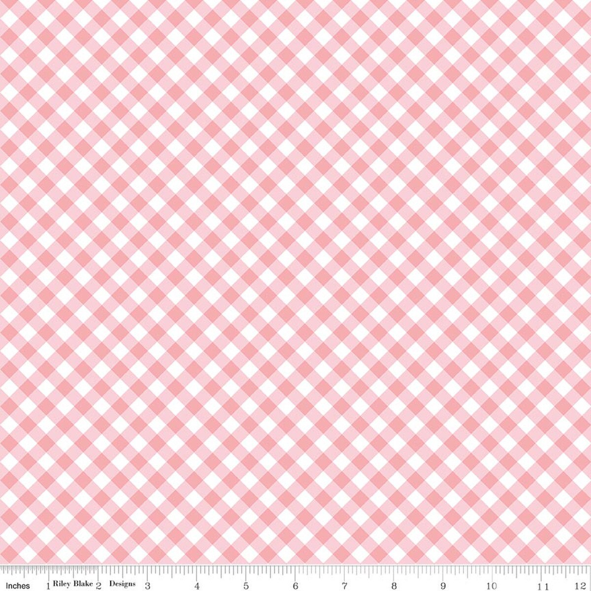 Whimsical Woodland Diagonal Gingham Pink