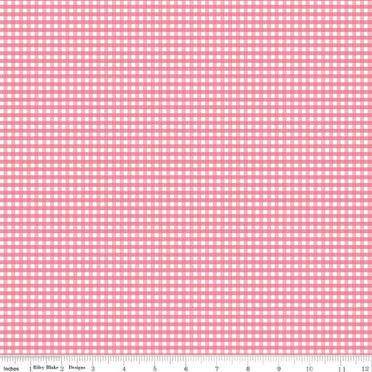 1/8" Gingham Sugar Pink