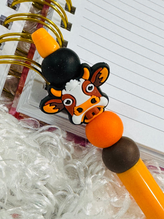 Bull/Cow Beaded Pen