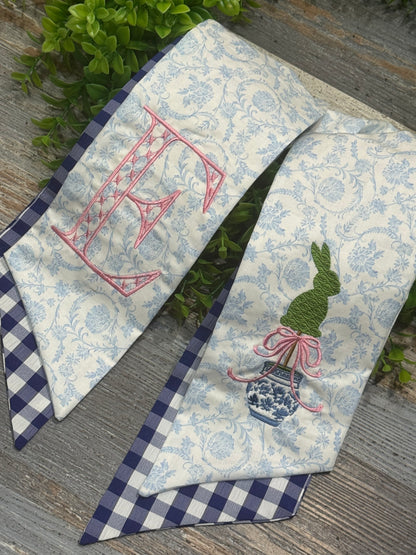 Easter Topiary Bunny Wreath Sash