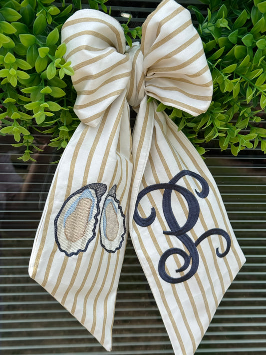 Oyster Wreath Door Sash