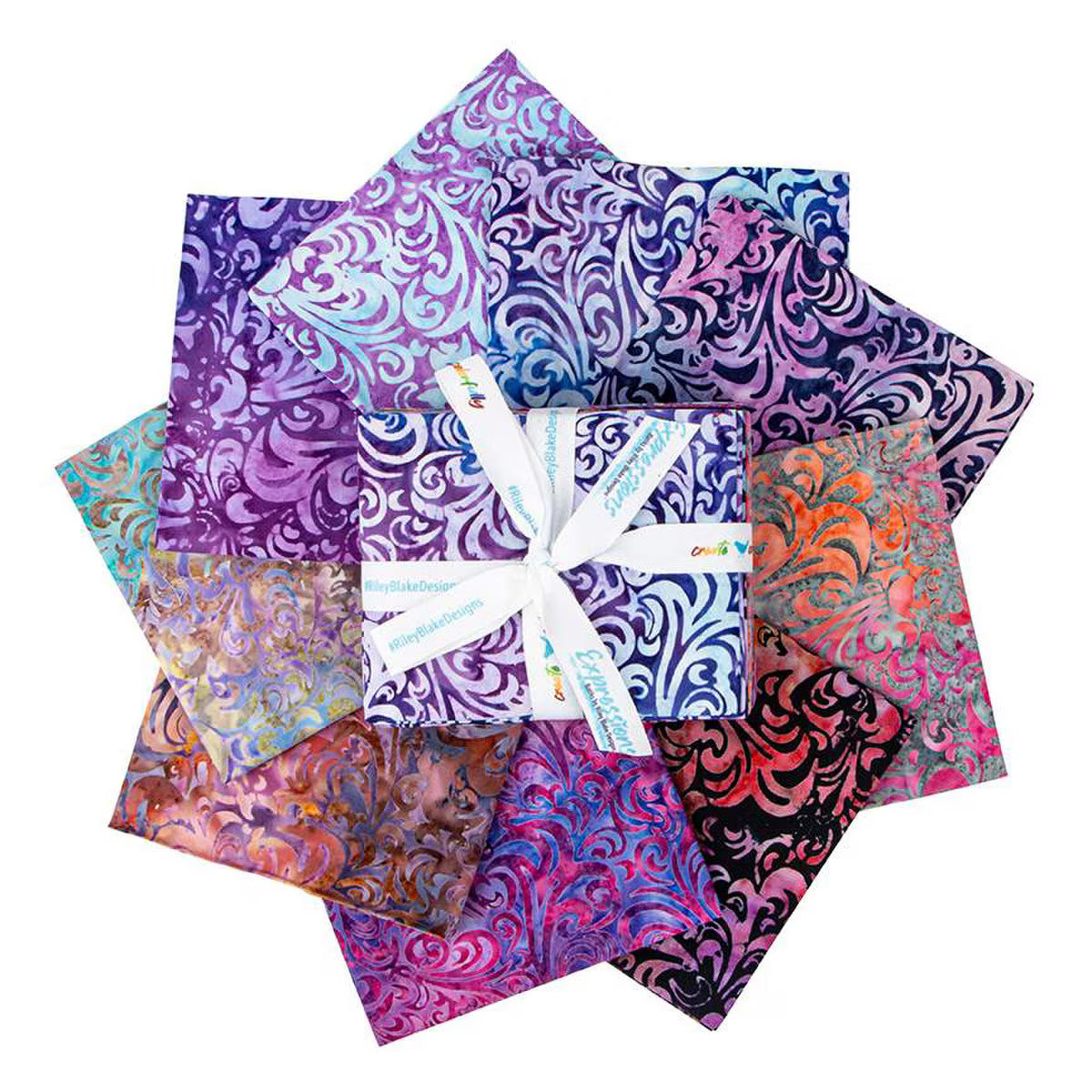Expressions Batiks Elements Fat Quarter Bundle Twirl & Swirl