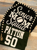 Senior Mom Football Squad TShirt Short Sleeve
