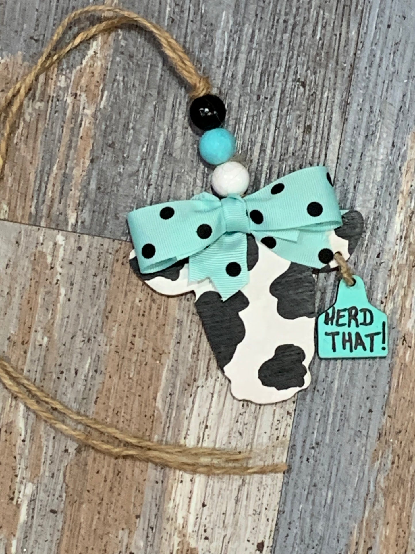 Cow Car Charm