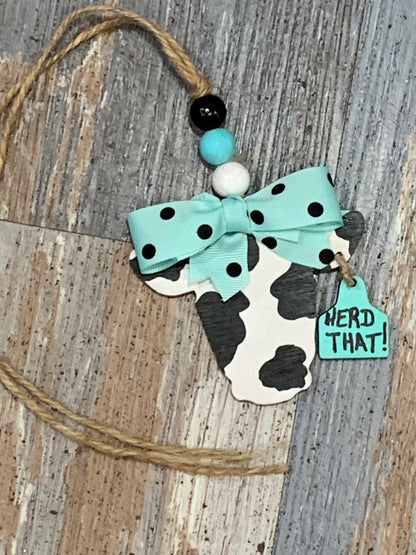 Cow Car Charm