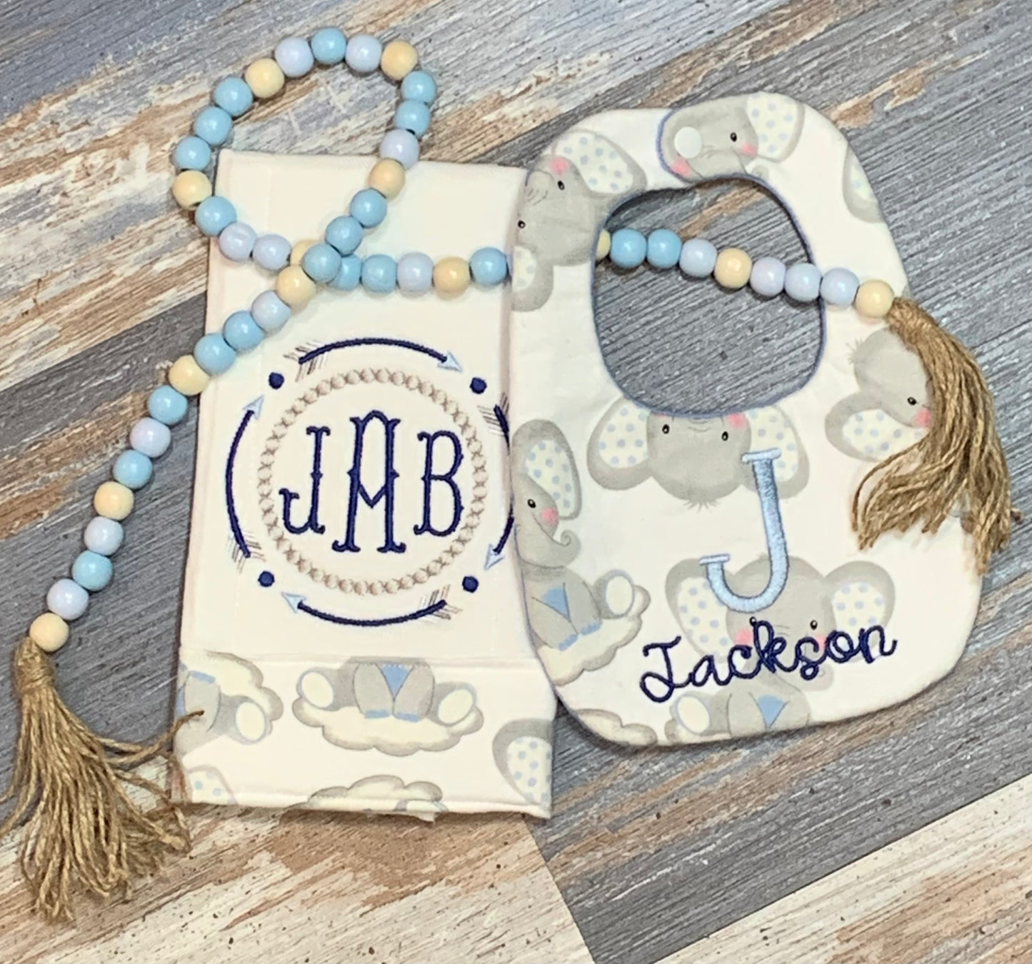 Burp Cloth and Bib