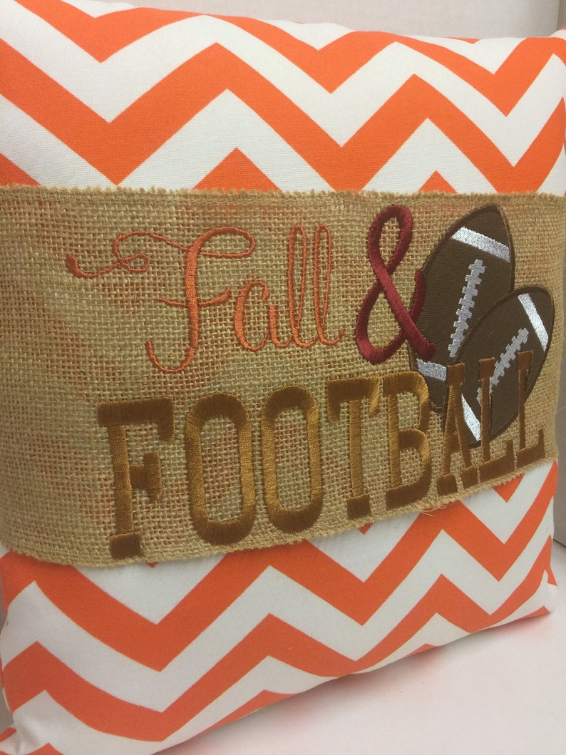 Fall and Football Pillow Wraps 135