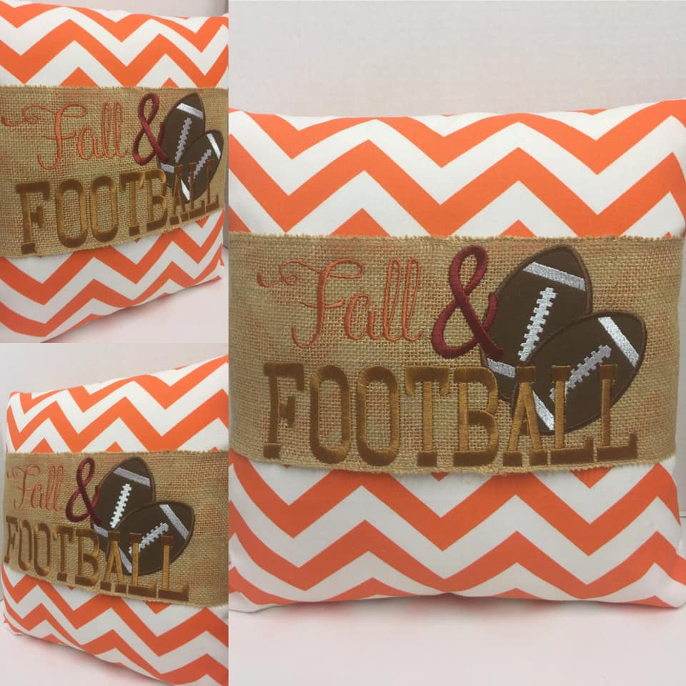 Fall and Football Pillow Wraps 135
