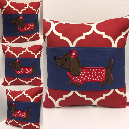 Daisy Dachshund Pillow Wraps 124