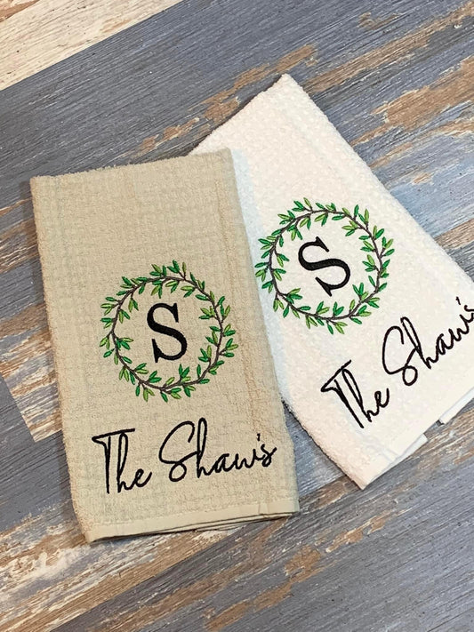 Personalized Dish Towel