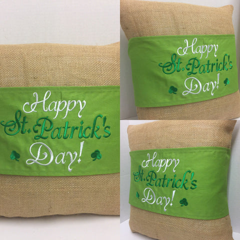 St. Patrick’s Pillow Wraps